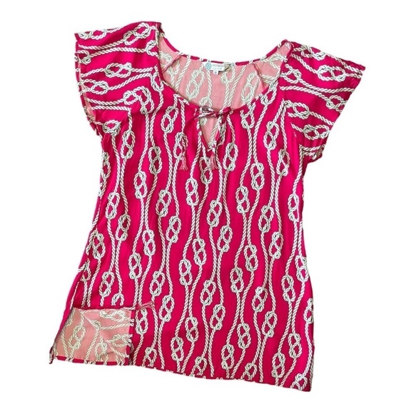 Escapada Living Beach Cover Up Swim Tunic Dress Resort-ware Nautical Rope Medium - Picture 1 of 8